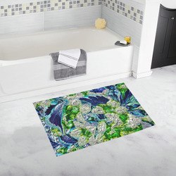 Floral glossy Chrome 2A by FeelGood Bath Rug 20''x 32''