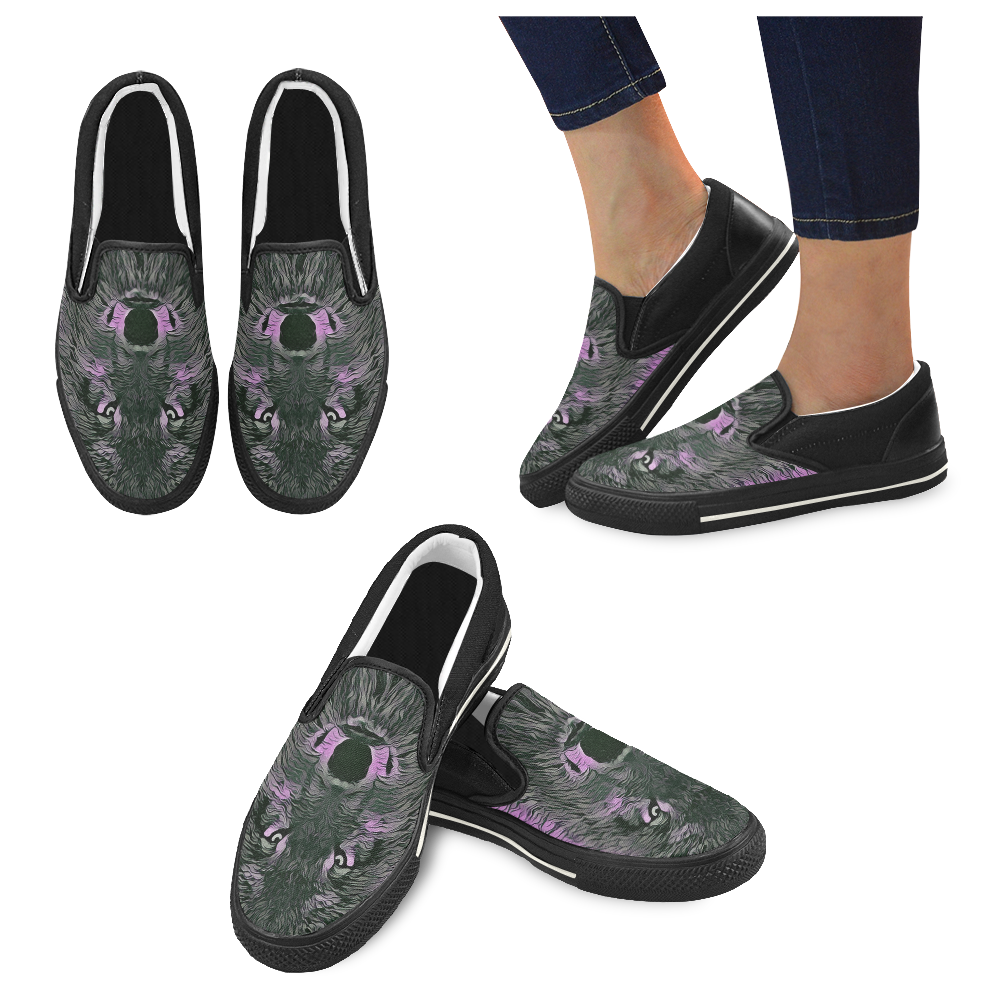 LADY WOLF Slip-on Canvas Shoes for Kid (Model 019)