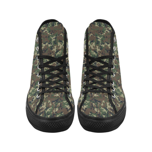 Forest Camouflage Military Pattern Vancouver H Men's Canvas Shoes (1013-1)