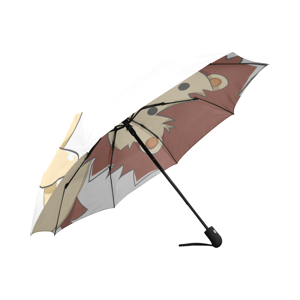 Happy Cartoon Baby Lion Auto-Foldable Umbrella (Model U04)