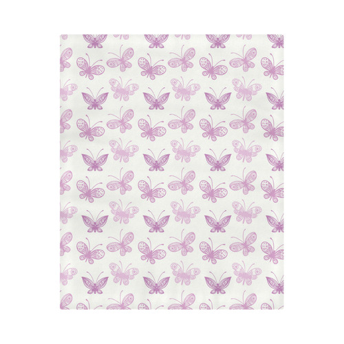 Fantastic Pink Butterflies Duvet Cover 86"x70" ( All-over-print)
