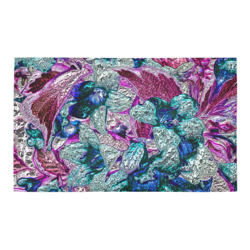 Floral, glossy Chrome 2C by FeelGood Azalea Doormat 30" x 18" (Sponge Material)