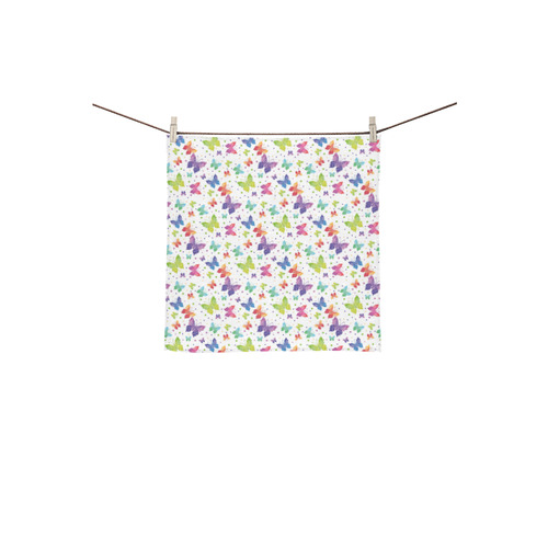 Colorful Butterflies Square Towel 13“x13”