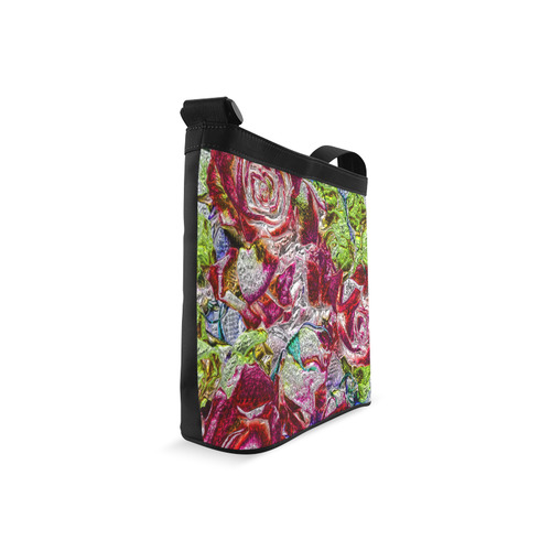 Floral glossy  Chrome 01C by FeelGood Crossbody Bags (Model 1613)