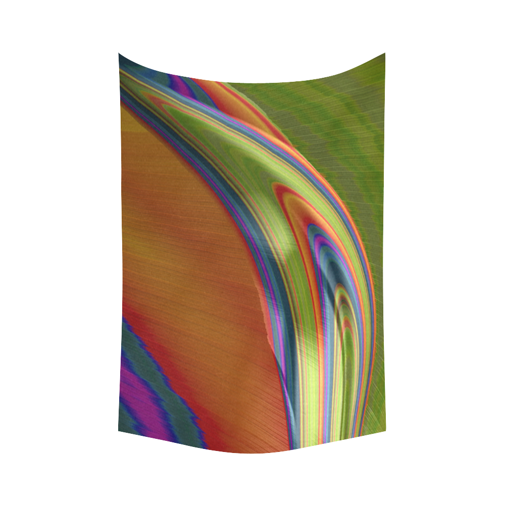 The Curve Cotton Linen Wall Tapestry 60"x 90"