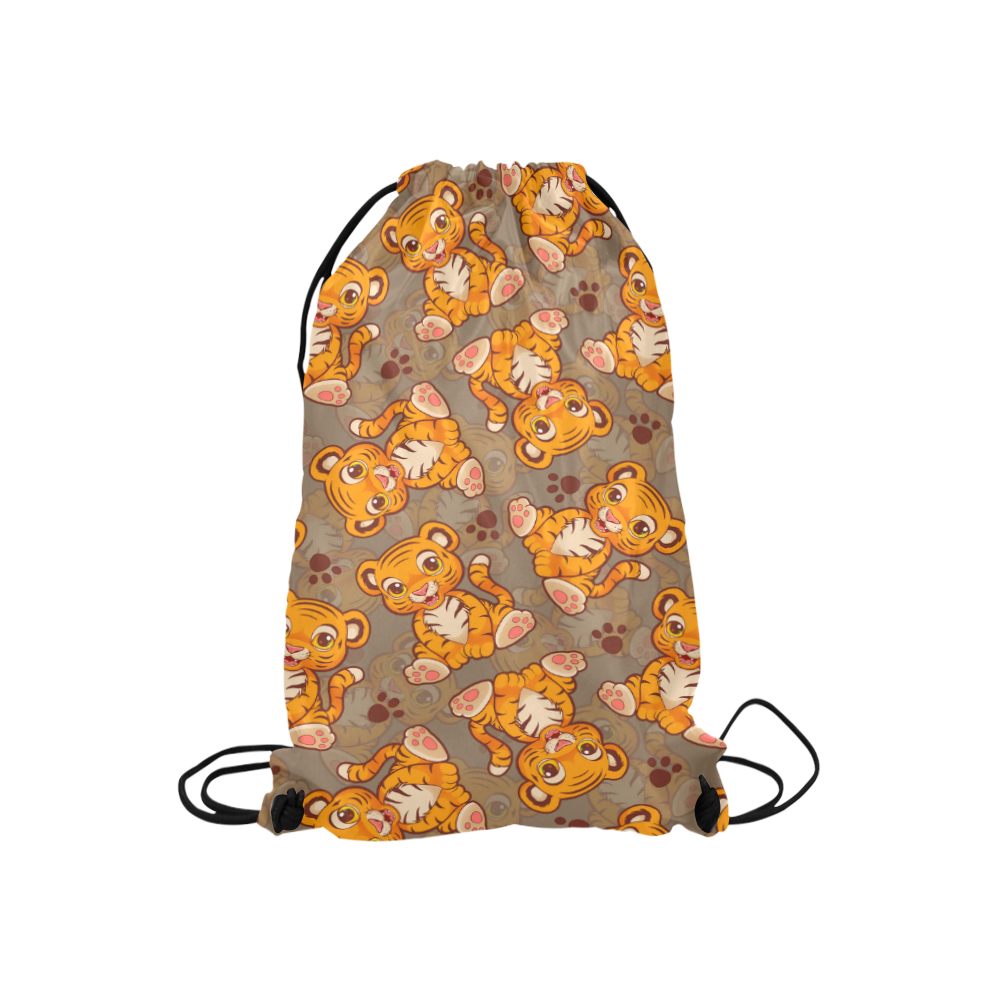 Lil' Tiger Small Drawstring Bag Model 1604 (Twin Sides) 11"(W) * 17.7"(H)