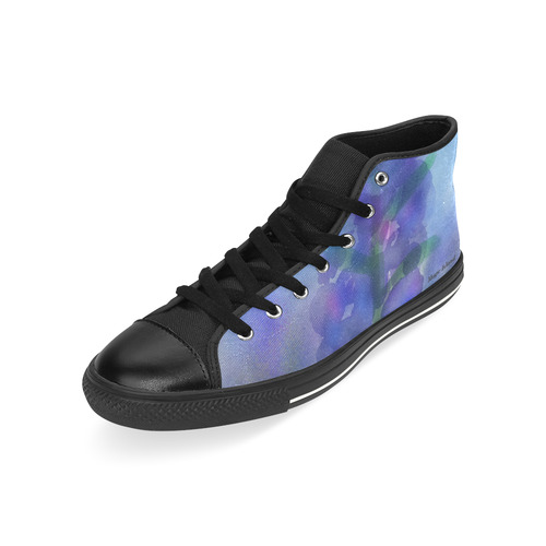 Blue Fire. Inspired by the Magic Island of Gotland. High Top Canvas Shoes for Kid (Model 017)