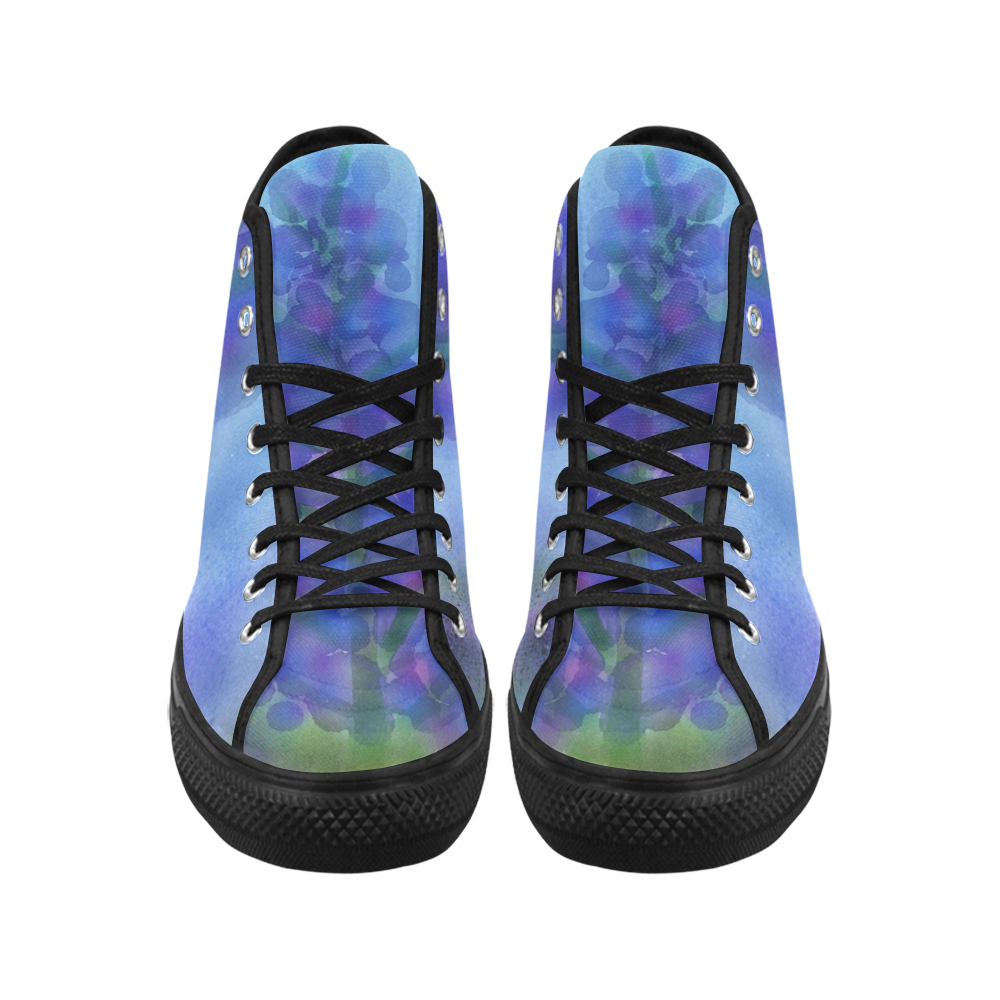 Blue Fire. Inspired by the Magic Island of Gotland. Vancouver H Men's Canvas Shoes/Large (1013-1)