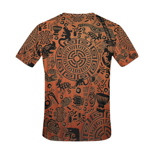 Tribal Primitive Symbol Art Print Shirt Shirt All Over Print T-Shirt for Men (USA Size) (Model T40)