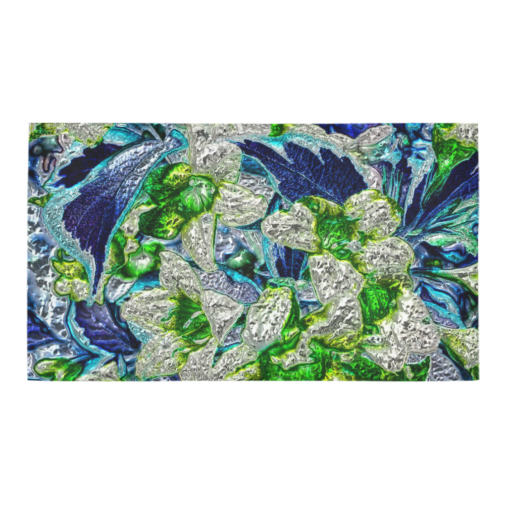 Floral glossy Chrome 2A by FeelGood Bath Rug 16''x 28''