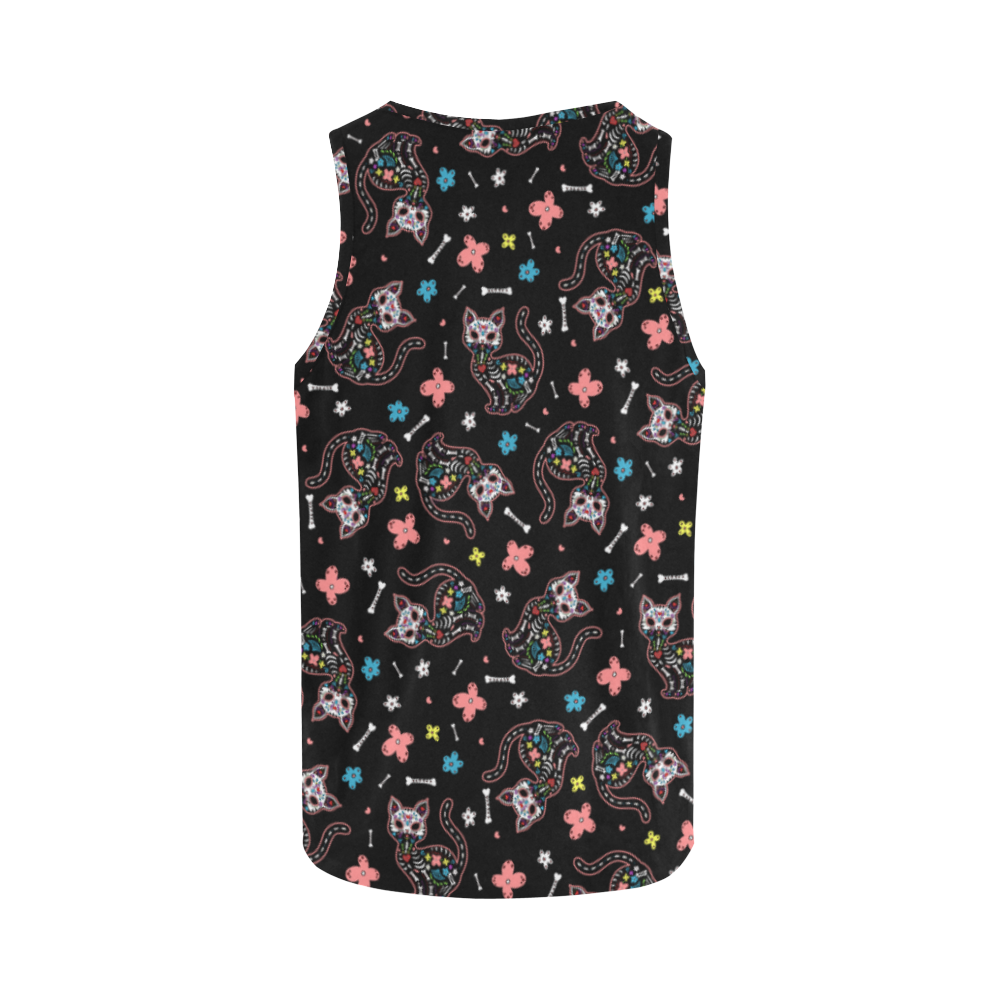 Dia de los Gatos All Over Print Tank Top for Women (Model T43)