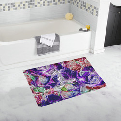 Floral glossy Chrome 01A by FeelGood Bath Rug 20''x 32''