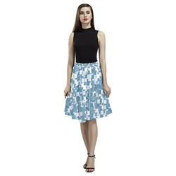 Niagara Pixels Melete Pleated Midi Skirt (Model D15)