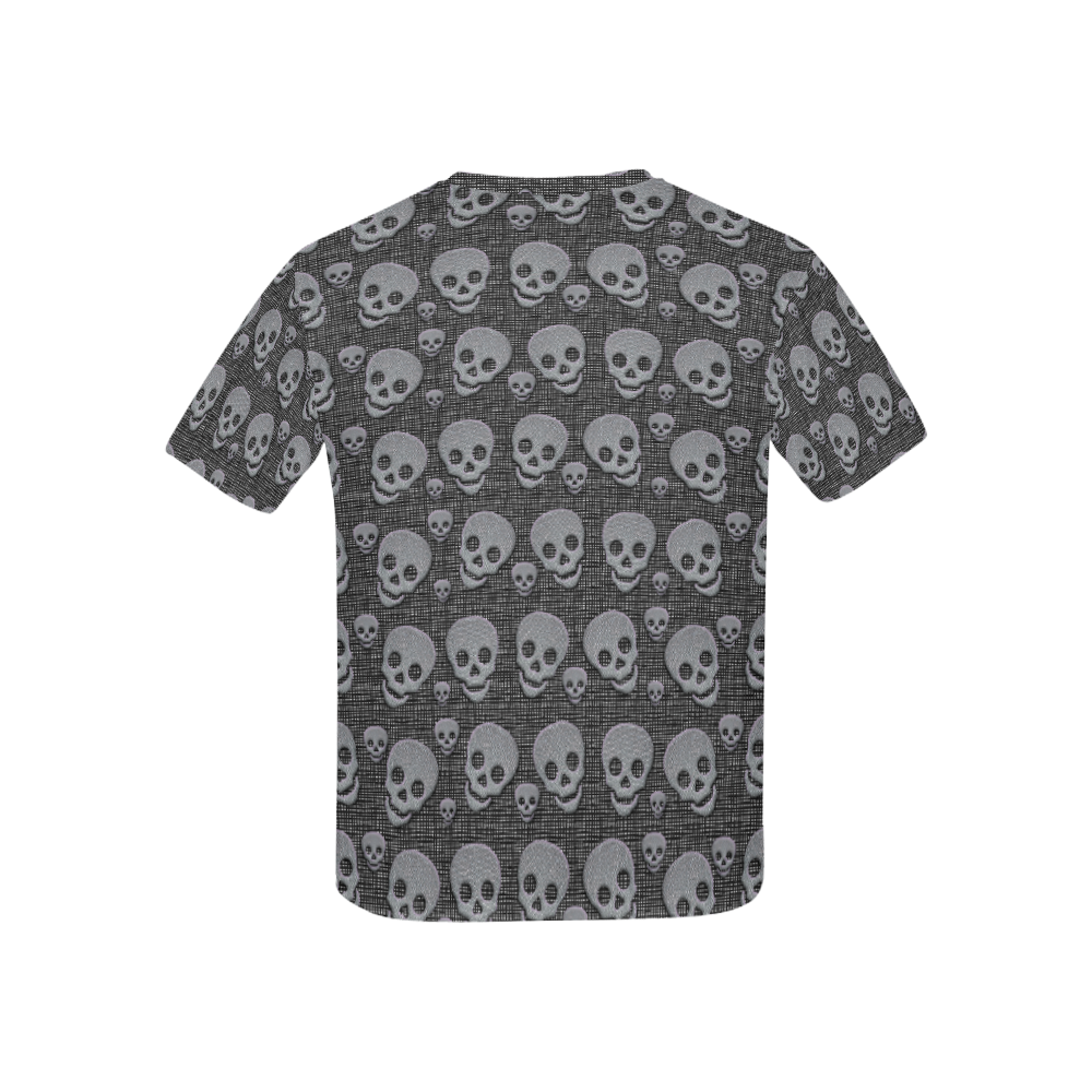 SKULL  METAL Kids' All Over Print T-shirt (USA Size) (Model T40)