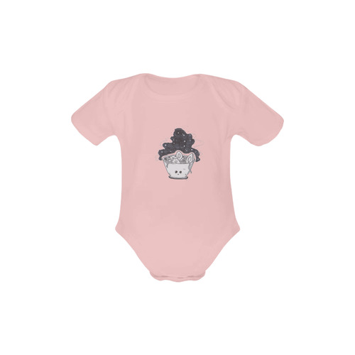 noodles pink Baby Powder Organic Short Sleeve One Piece (Model T28)