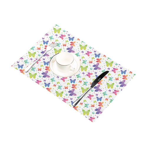 Colorful Butterflies Placemat 12’’ x 18’’ (Set of 2)