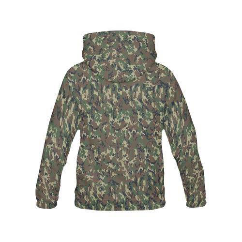 Forest Camouflage Military Pattern All Over Print Hoodie for Men (USA Size) (Model H13)