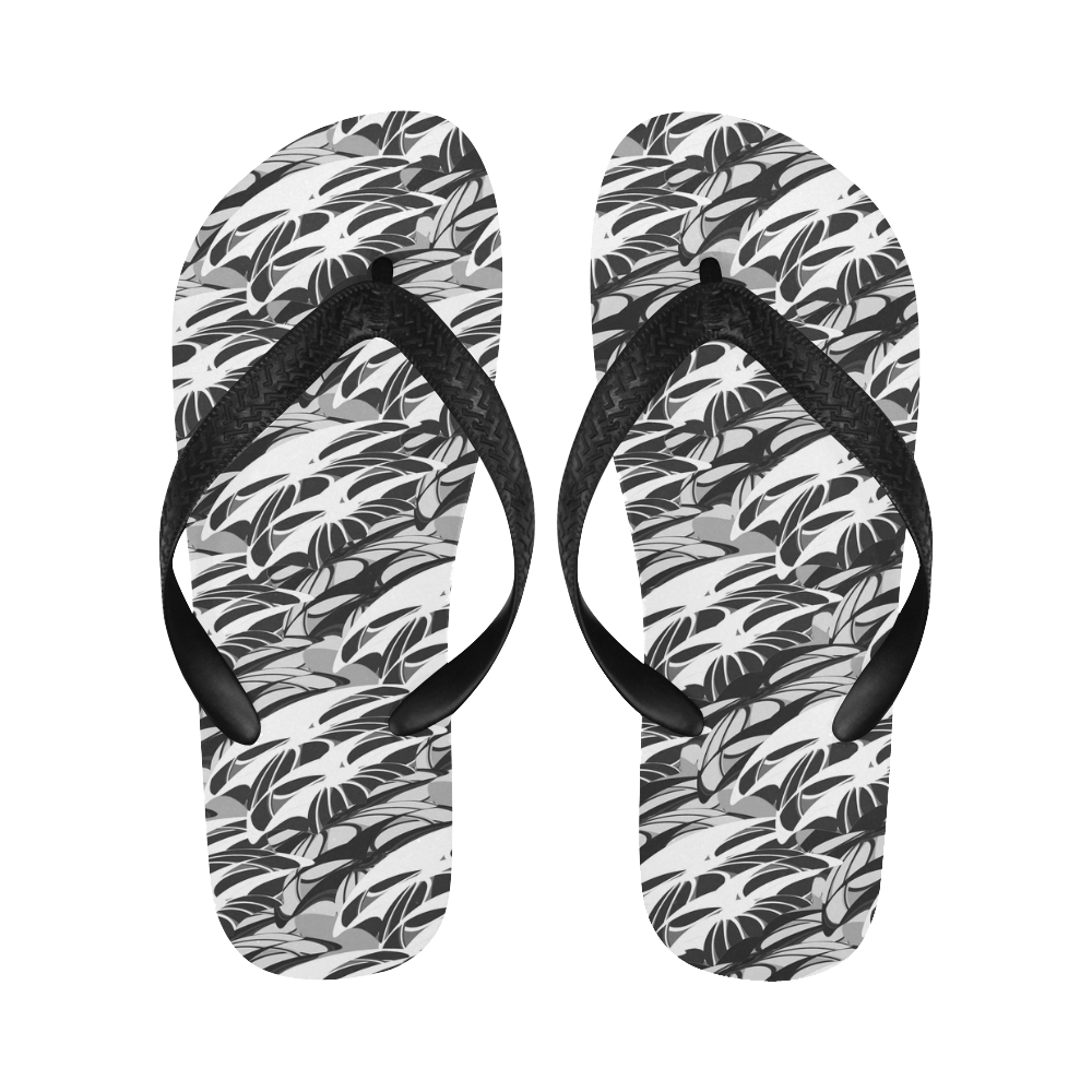 Alien Troops - Black & White Flip Flops for Men/Women (Model 040) | ID ...