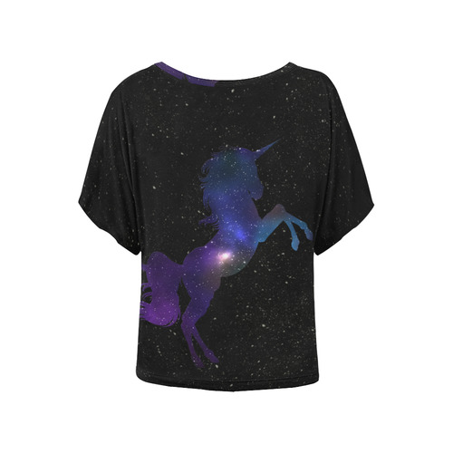 unicorn Women's Batwing-Sleeved Blouse T shirt (Model T44)