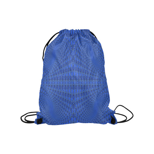 Shades_of_Blue Medium Drawstring Bag Model 1604 (Twin Sides) 13.8"(W) * 18.1"(H)