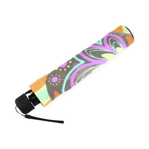 Paisleys Elephant Pattern Print Foldable Umbrella