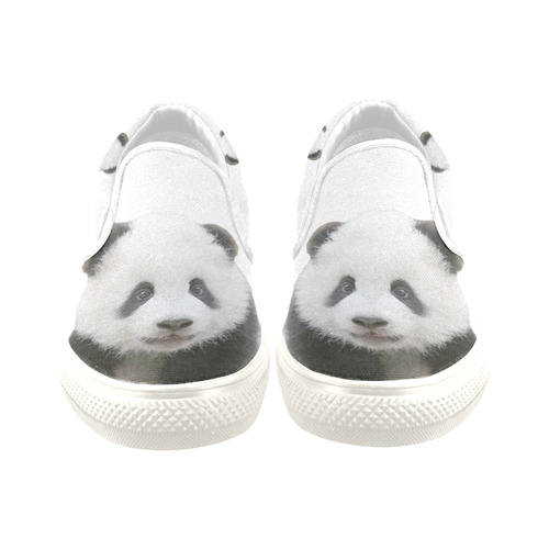Panda Bear Slip-on Canvas Shoes for Kid (Model 019)