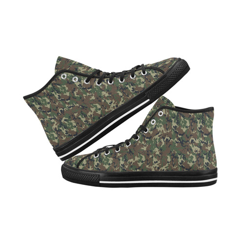 Forest Camouflage Military Pattern Vancouver H Men's Canvas Shoes/Large (1013-1)
