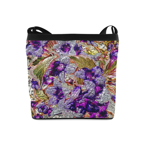 Floral glossy Chrome 2B by FeelGood Crossbody Bags (Model 1613)