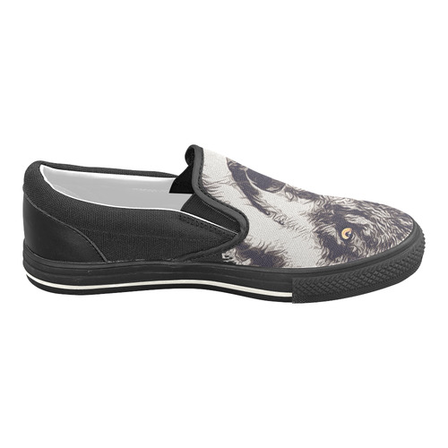 GREY WOLF Slip-on Canvas Shoes for Kid (Model 019)