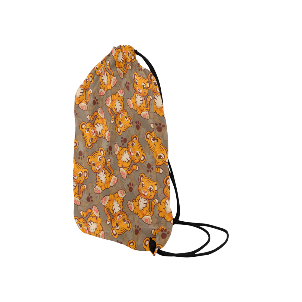 Lil' Tiger Small Drawstring Bag Model 1604 (Twin Sides) 11"(W) * 17.7"(H)