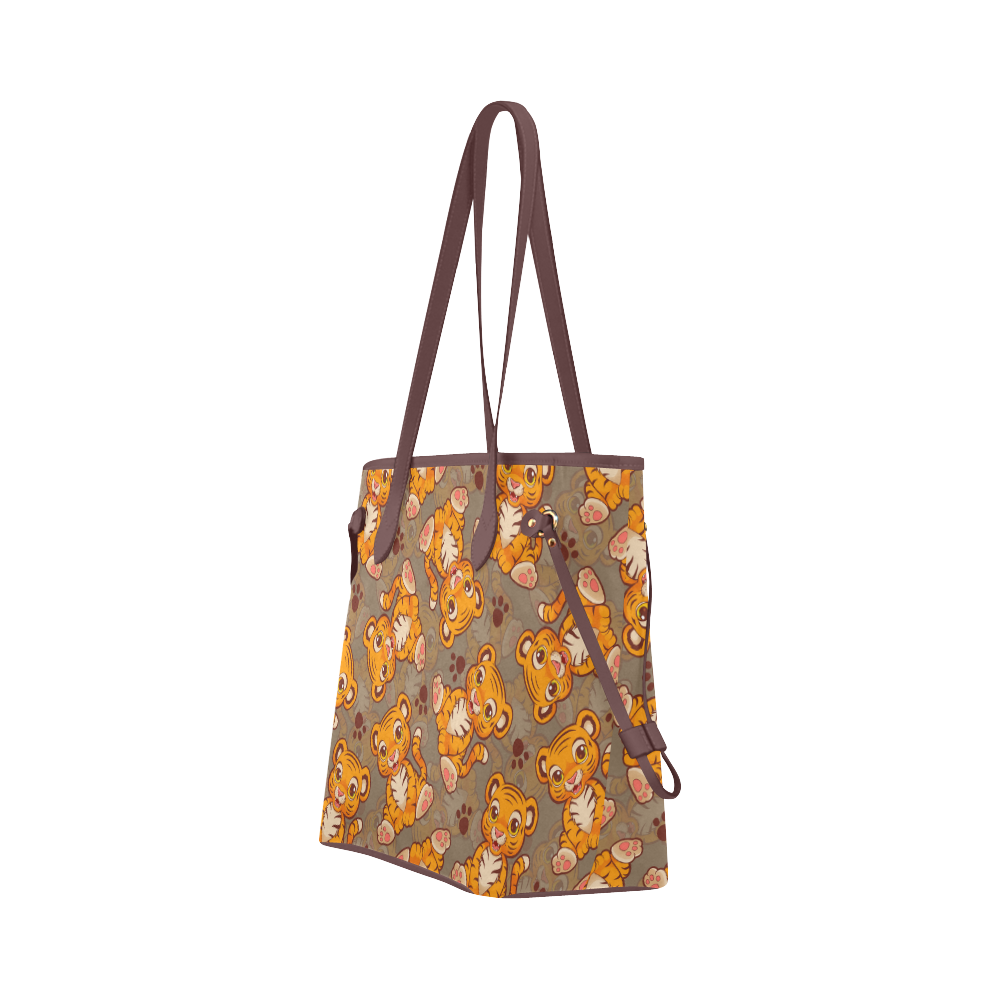 Lil' Tiger Clover Canvas Tote Bag (Model 1661)