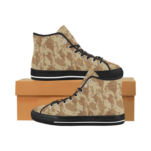 Desert Camouflage Military Pattern Vancouver H Men's Canvas Shoes (1013-1)