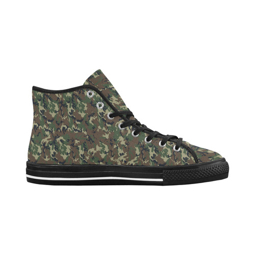 Forest Camouflage Military Pattern Vancouver H Men's Canvas Shoes (1013-1)