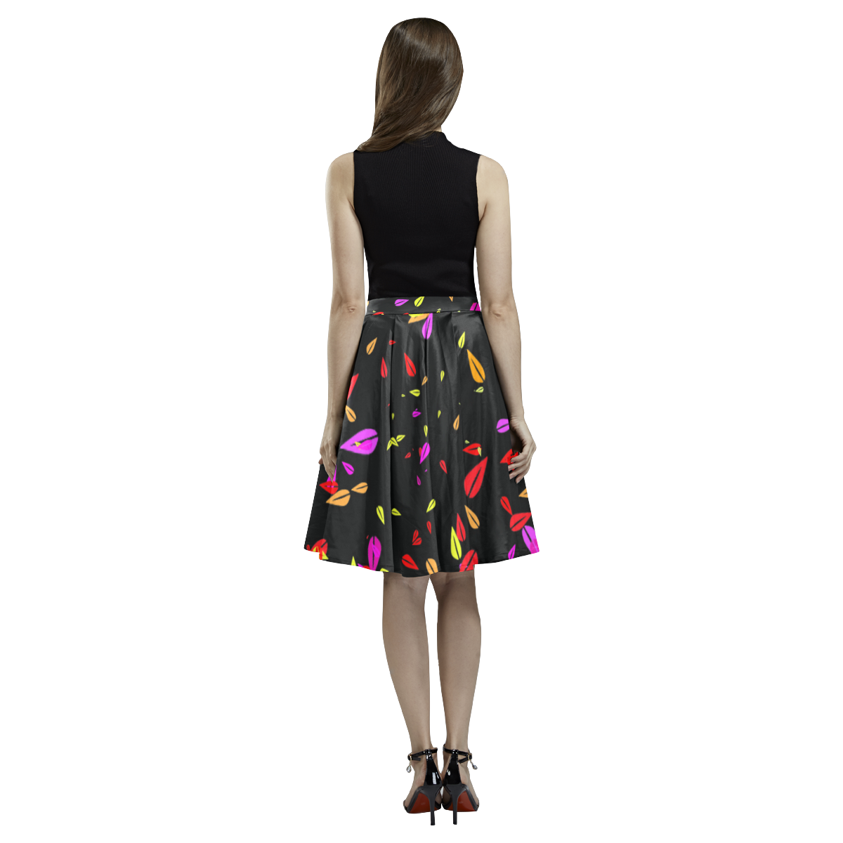 Petal pleated midi skirt Melete Pleated Midi Skirt (Model D15)