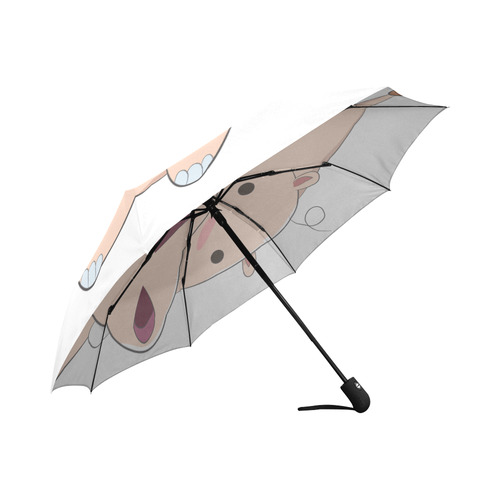 Happy Cartoon Baby Hippo Auto-Foldable Umbrella (Model U04)