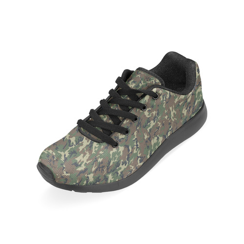 Forest Camouflage Military Pattern Men’s Running Shoes (Model 020)