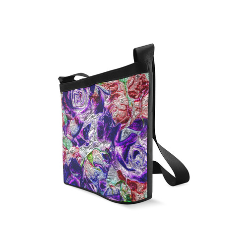 Floral glossy Chrome 01A by FeelGood Crossbody Bags (Model 1613)