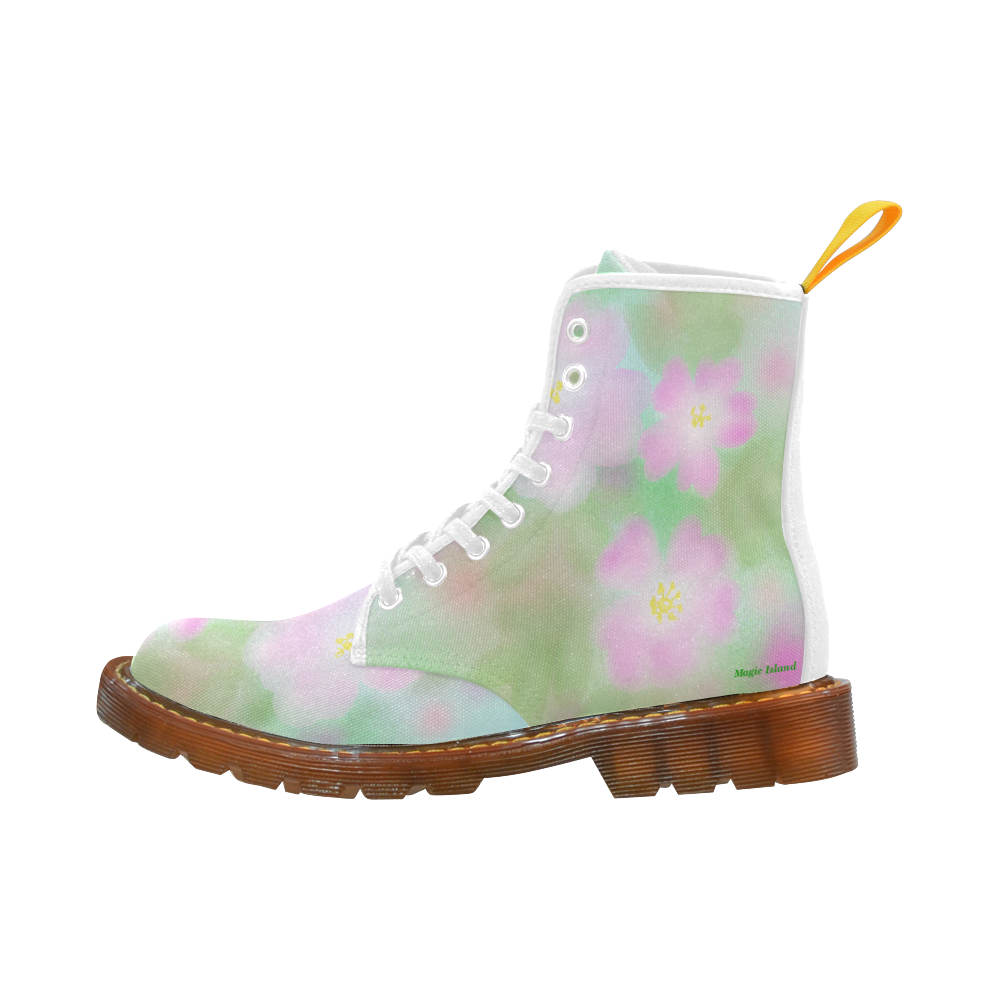 Pink Wild Roses. Inspired by the Magic Island of Gotland. Martin Boots For Men Model 1203H