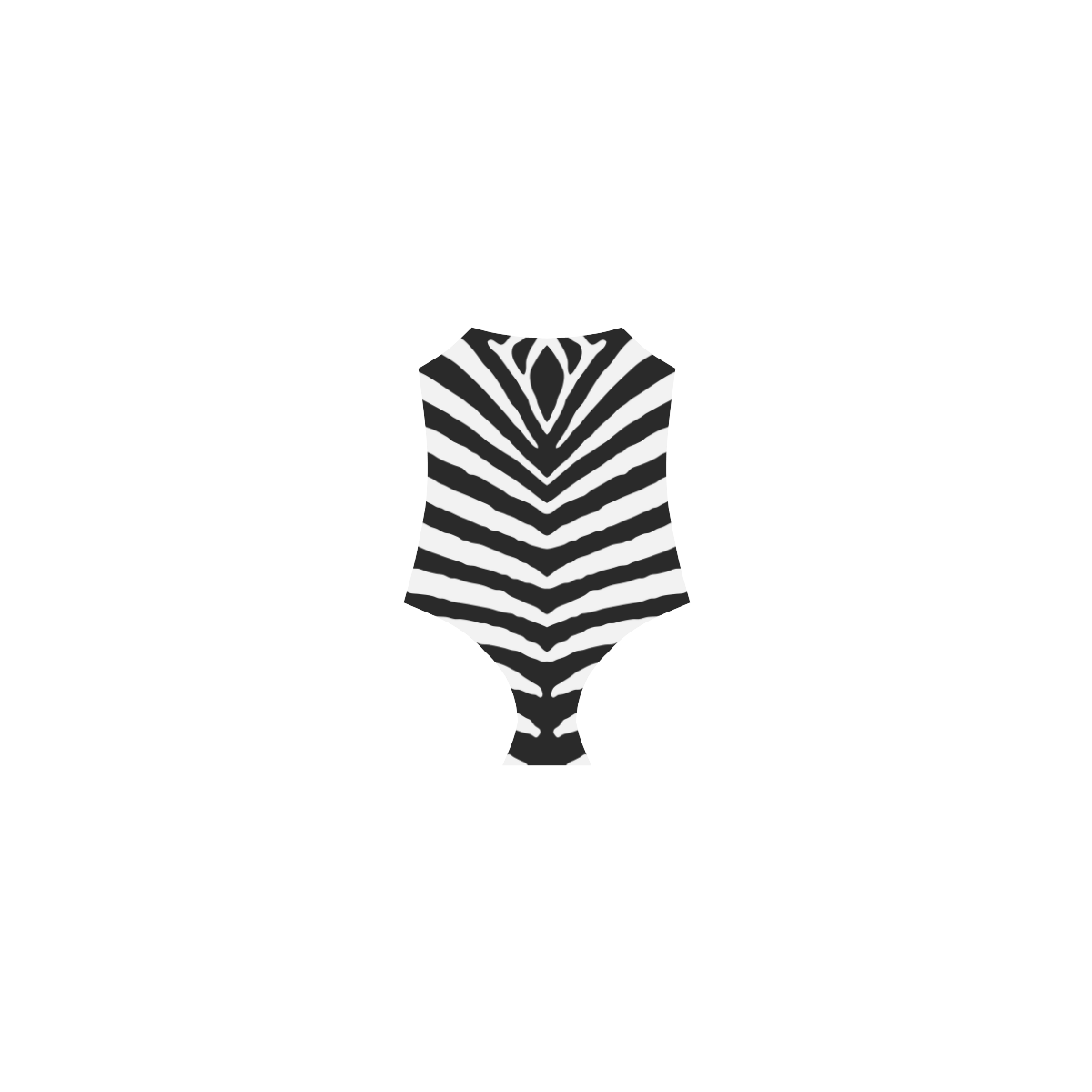 Black and White Zebra Safari Stripes Hot Pink Piping Strap Swimsuit ( Model S05)