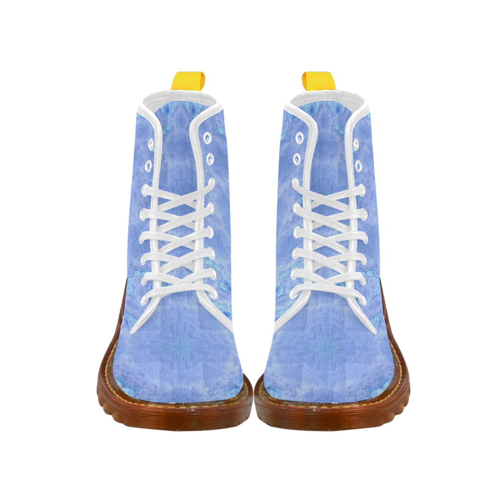 Blue Pastel Mandala Martin Boots For Women Model 1203H