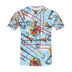Colorful Trombone T shirt By Juleez All Over Print T-Shirt for Men (USA ...