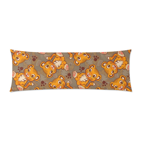 Lil' Tiger Custom Zippered Pillow Case 21"x60"(Two Sides)