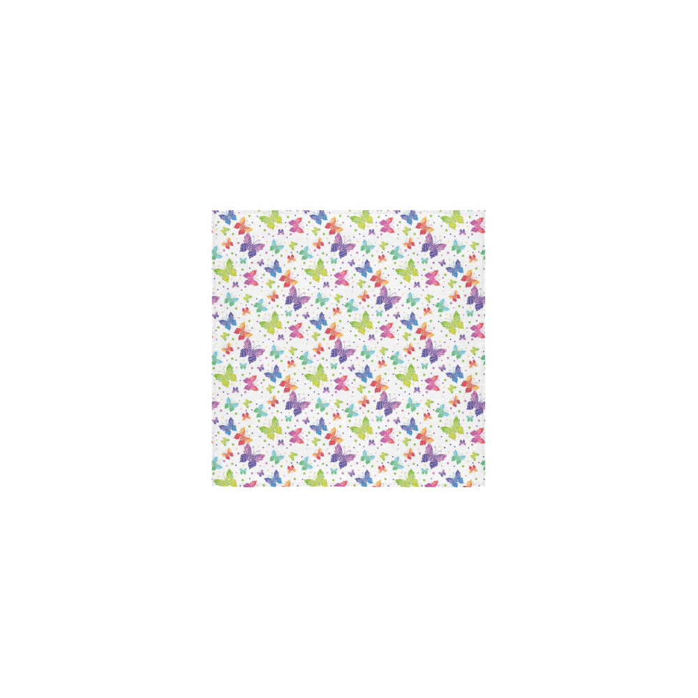 Colorful Butterflies Square Towel 13“x13”