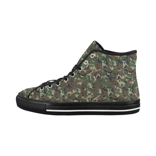 Forest Camouflage Military Pattern Vancouver H Men's Canvas Shoes (1013-1)