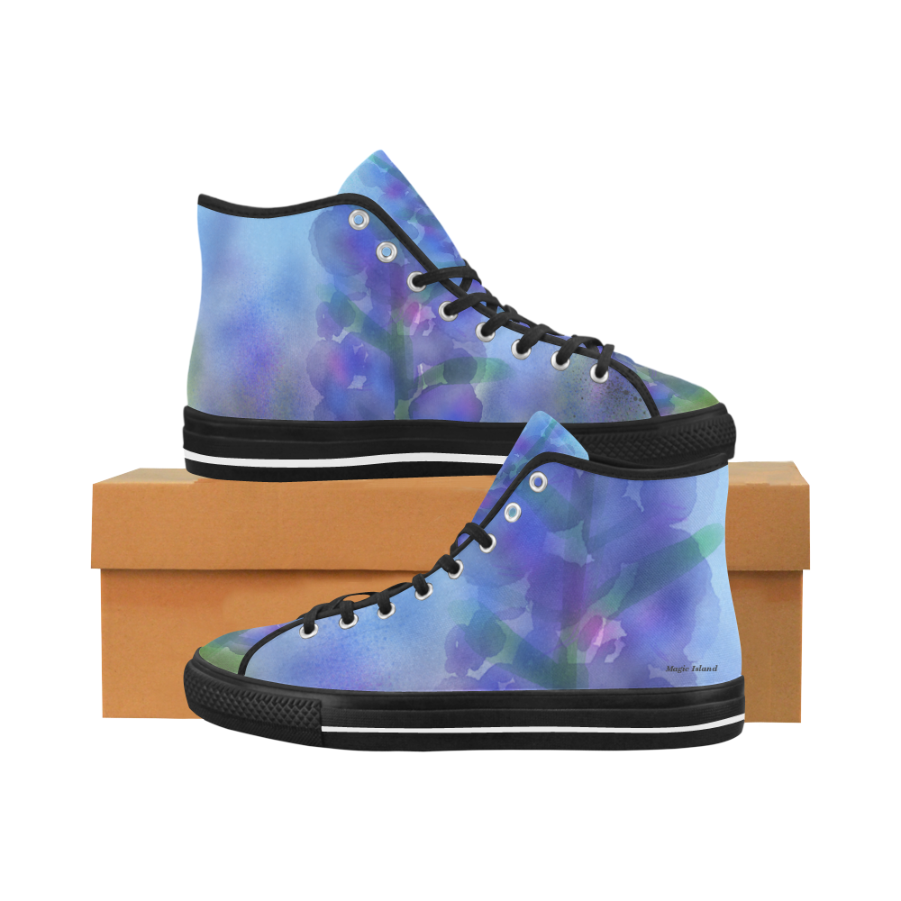 Blue Fire. Inspired by the Magic Island of Gotland. Vancouver H Men's Canvas Shoes/Large (1013-1)