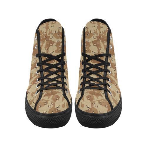 Desert Camouflage Military Pattern Vancouver H Men's Canvas Shoes/Large (1013-1)