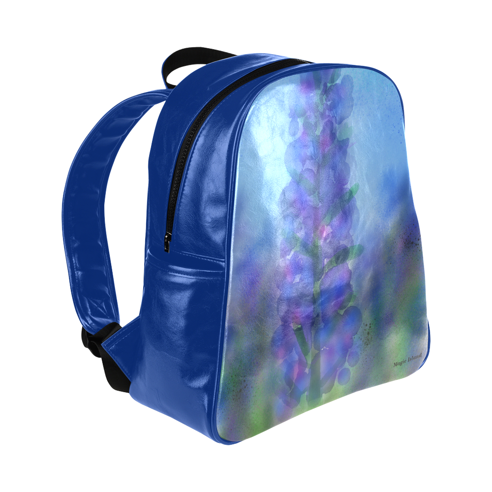 Blue Fire. Inspired by the Magic Island of Gotland. Multi-Pockets Backpack (Model 1636)