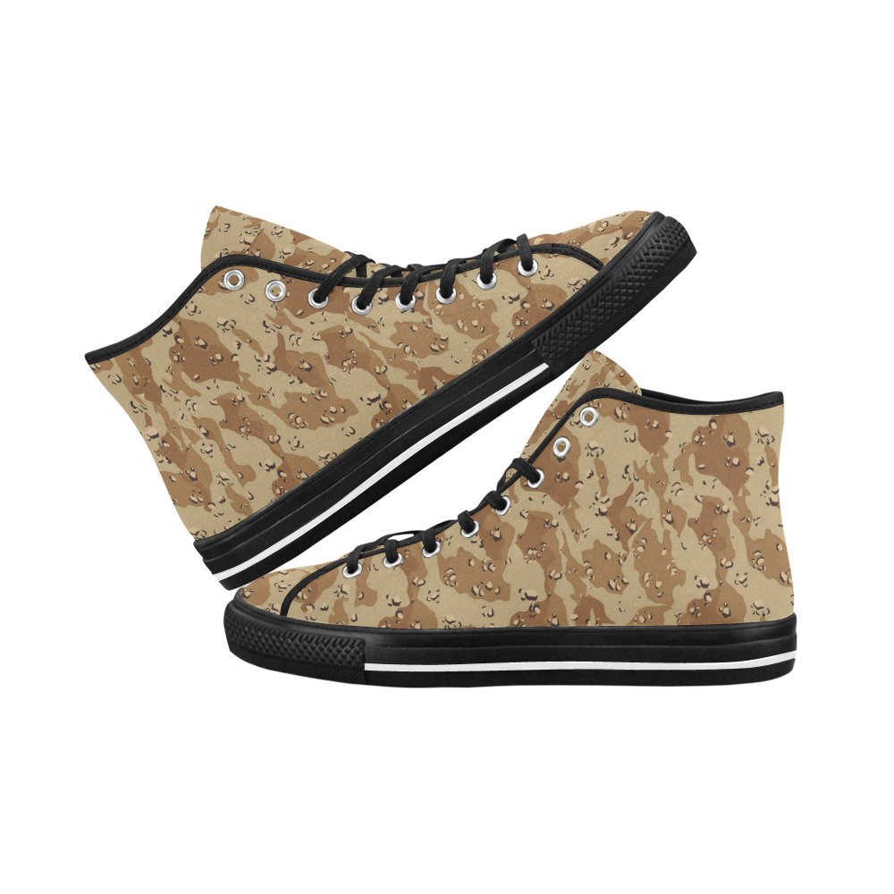 Desert Camouflage Military Pattern Vancouver H Men's Canvas Shoes (1013-1)