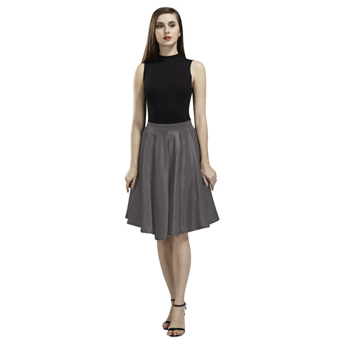 Licorice Melete Pleated Midi Skirt (Model D15)