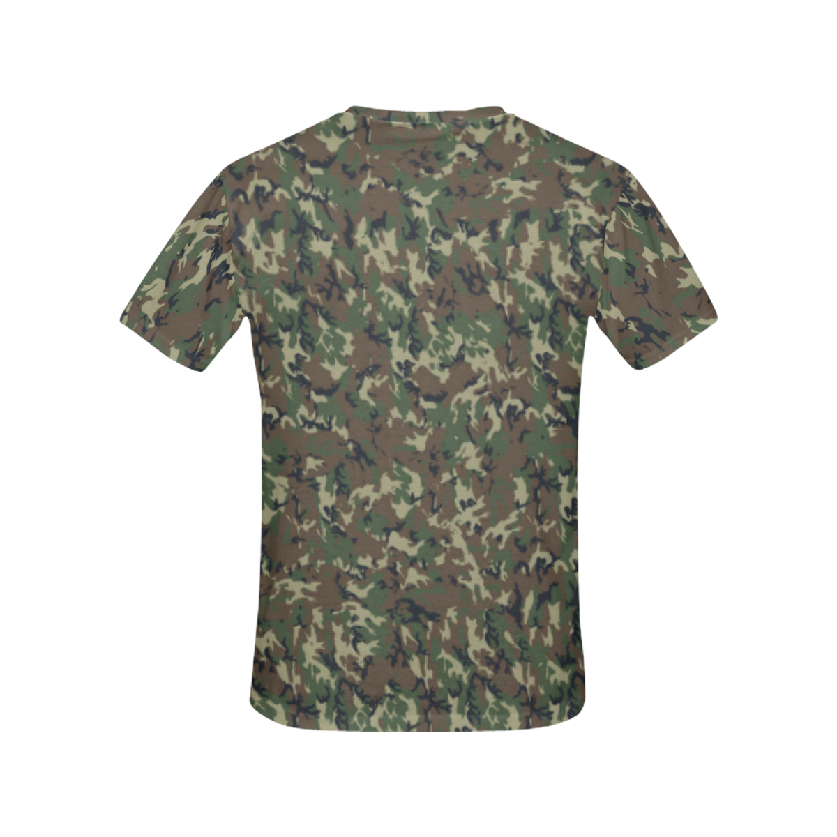 Forest Camouflage Military Pattern All Over Print T-Shirt for Women (USA Size) (Model T40)